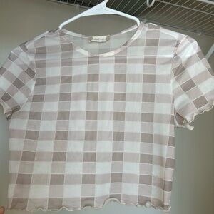 Altar’d State sheer mesh t-shirt size S